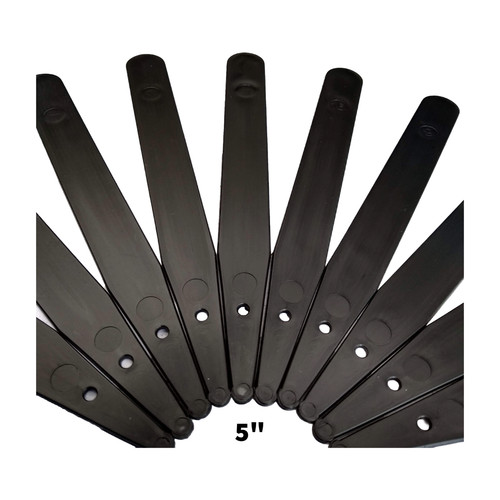 Black plant labels - black,
