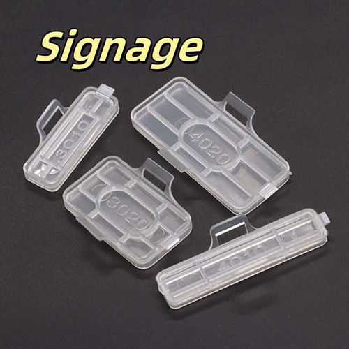 Tie sign label box plastic - sign,