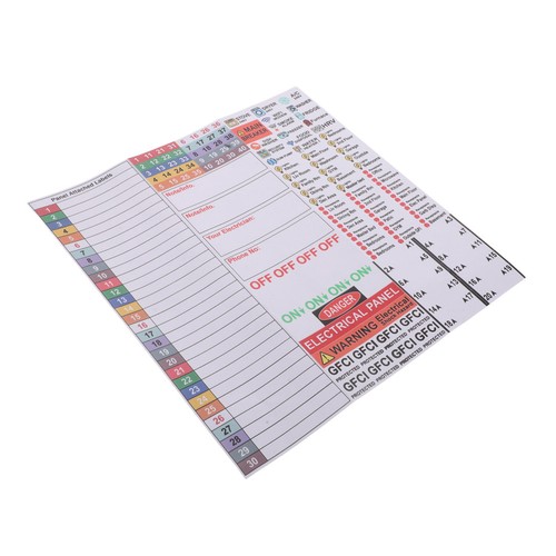 Electrical box sticker set - box,