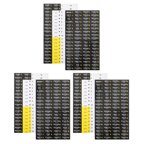 Sets electrical labels - sets,