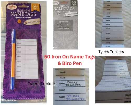 Iron name tags - iron, label