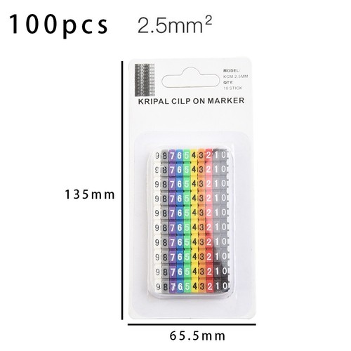 100 pcs cable markers - 100,