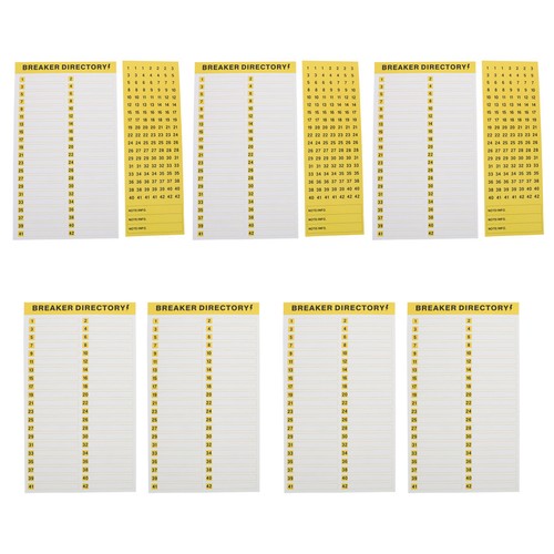 Sheet circuit breaker panel - circuit,