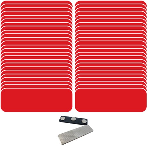 Blank red white - red, /