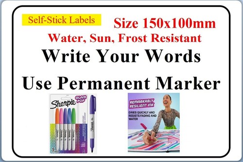 Diy clear print label stick - stick, to