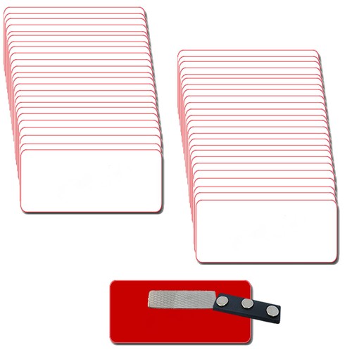Blank 2x3 white red - blank,